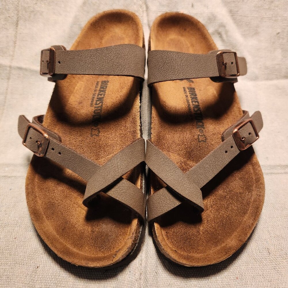 Birkenstock Mayari Birkibuc Stone 34EU, 3.5W - Birki-flor & leather